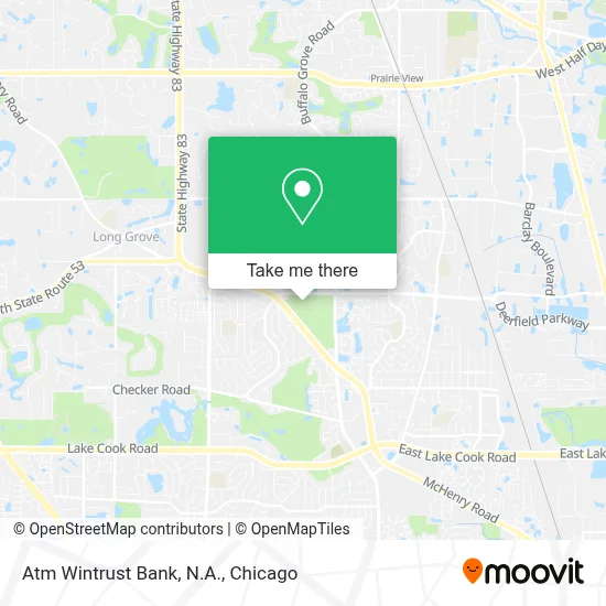 Atm Wintrust Bank, N.A. map