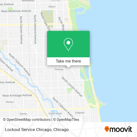 Lockout Service Chicago map