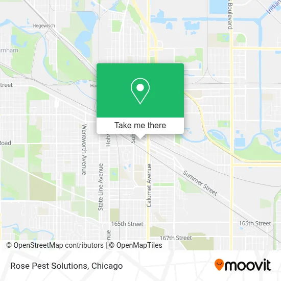 Rose Pest Solutions map