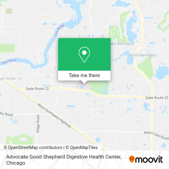 Advocate Good Shepherd Digestive Health Center map