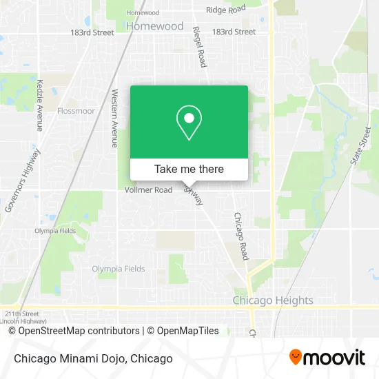 Chicago Minami Dojo map