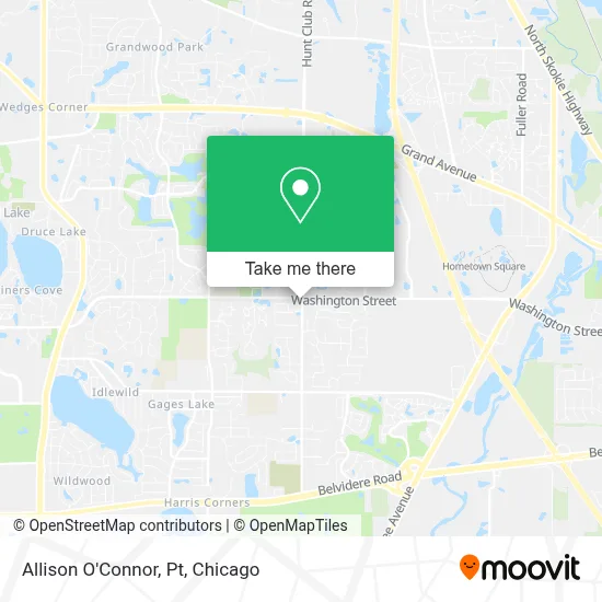 Allison O'Connor, Pt map