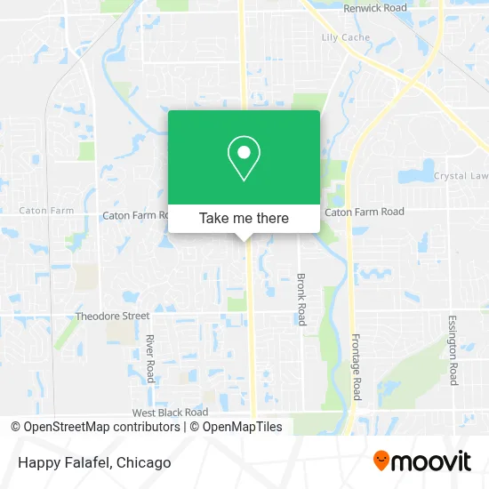 Happy Falafel map