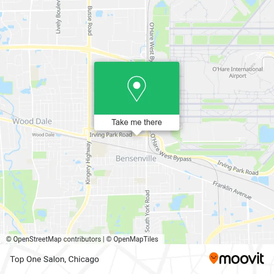 Top One Salon map