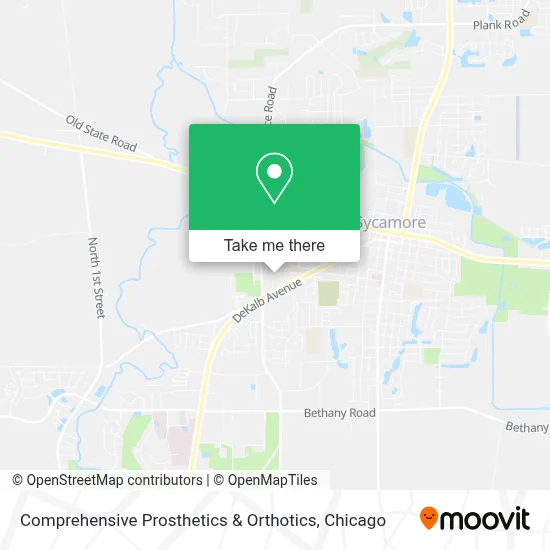 Comprehensive Prosthetics & Orthotics map