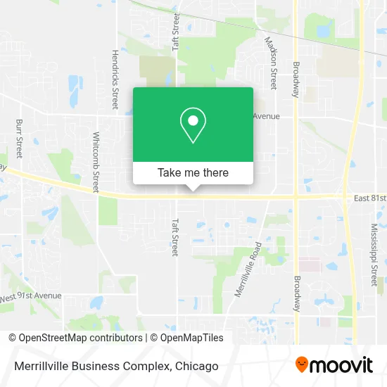 Merrillville Business Complex map
