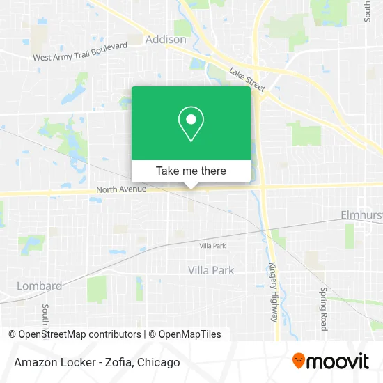 Amazon Locker - Zofia map