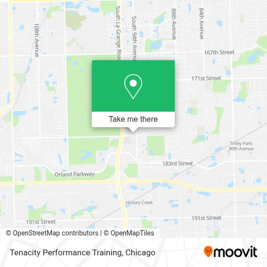 Tenacity Performance Training map