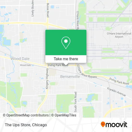 The Ups Store map