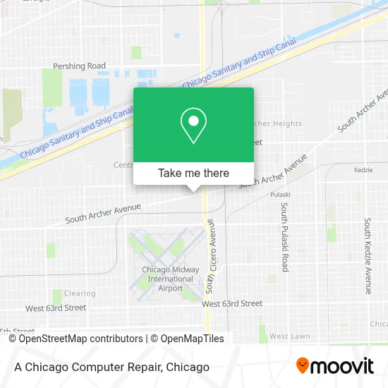 A Chicago Computer Repair map