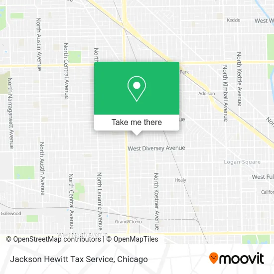 Jackson Hewitt Tax Service map