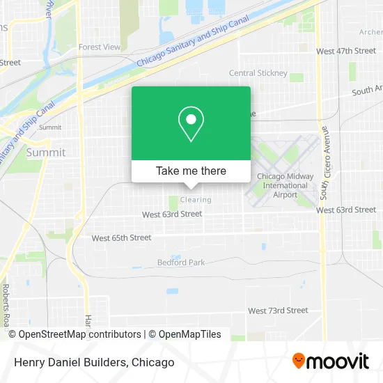 Henry Daniel Builders map