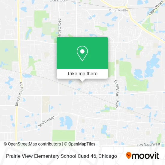 Prairie View Elementary School   Cusd 46 map