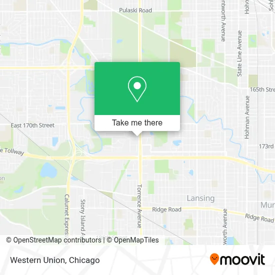 Western Union map