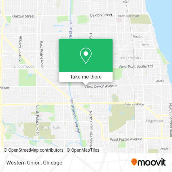 Western Union map