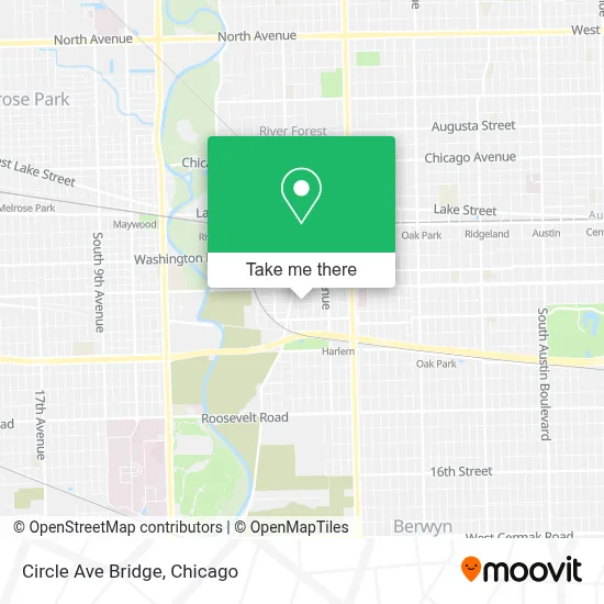 Circle Ave Bridge map