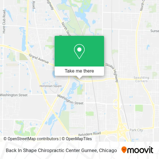 Back In Shape Chiropractic Center Gurnee map