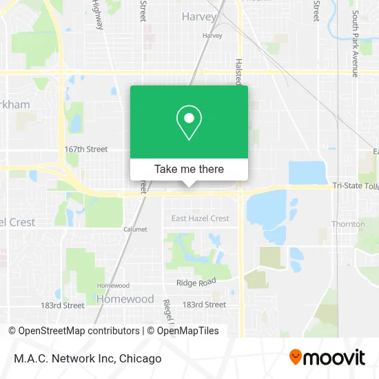 M.A.C. Network Inc map
