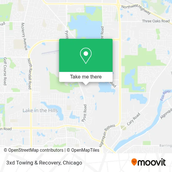 3xd Towing & Recovery map