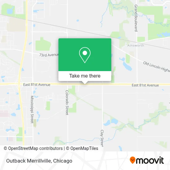 Outback Merrillville map