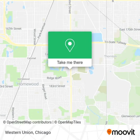 Western Union map