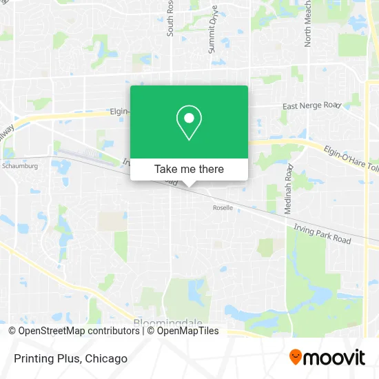 Printing Plus map
