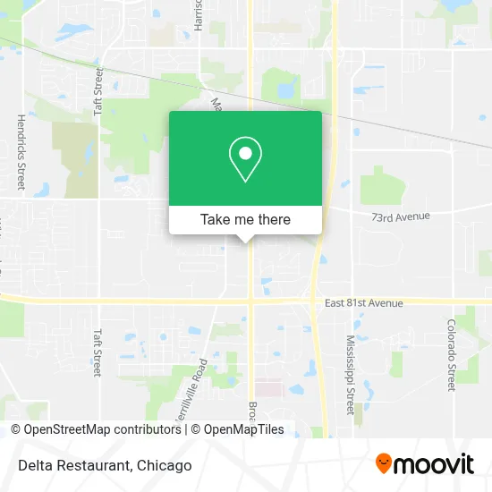 Delta Restaurant map