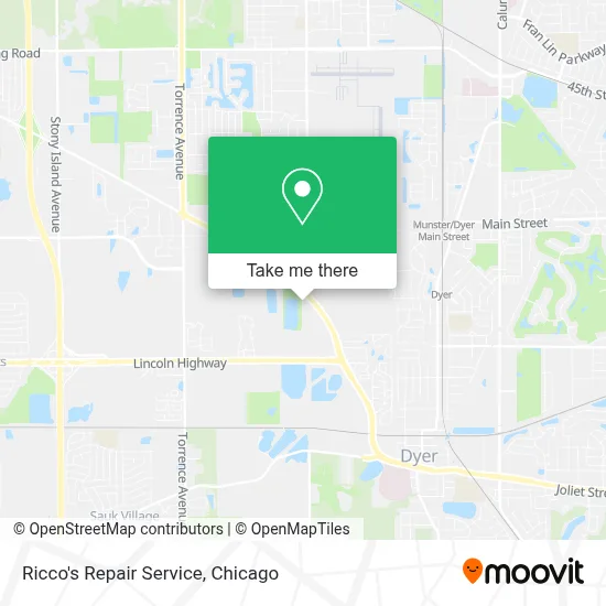 Ricco's Repair Service map