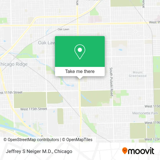 Jeffrey S Neiger M.D. map