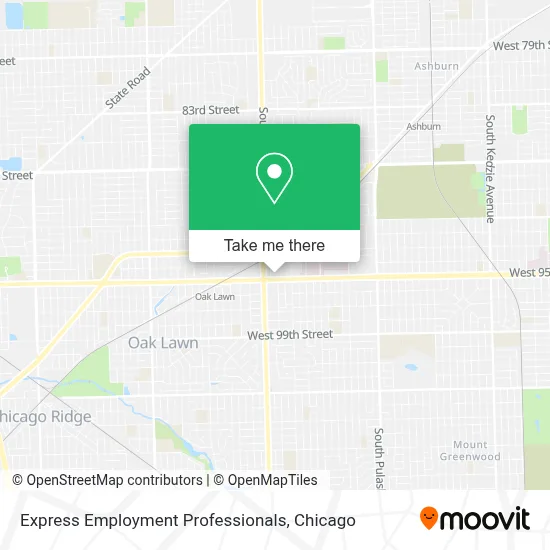 Express Employment Professionals map