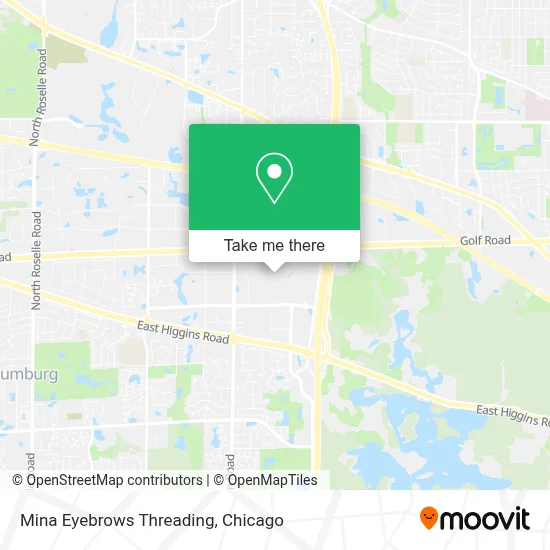 Mina Eyebrows Threading map