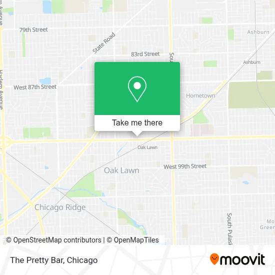 The Pretty Bar map