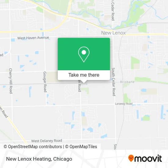 New Lenox Heating map
