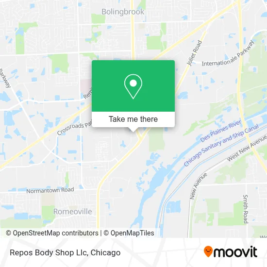 Repos Body Shop Llc map