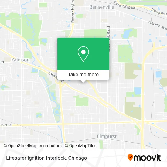 Lifesafer Ignition Interlock map