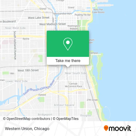 Western Union map