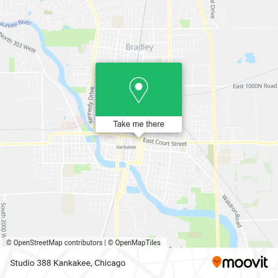 Studio 388 Kankakee map