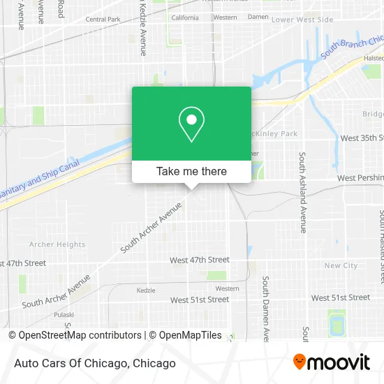 Auto Cars Of Chicago map