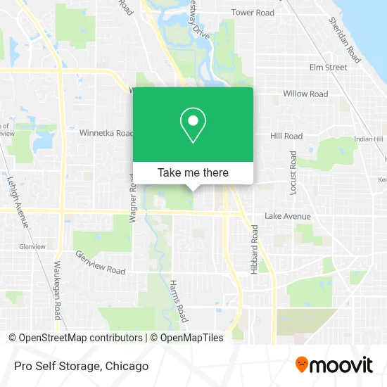 Pro Self Storage map