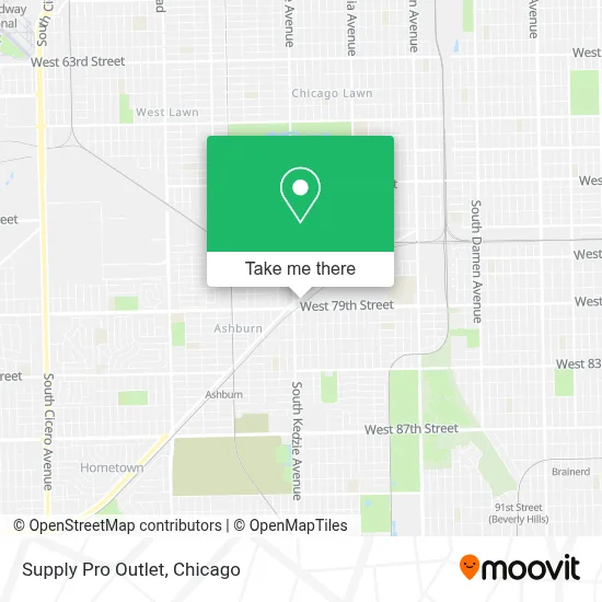 Supply Pro Outlet map