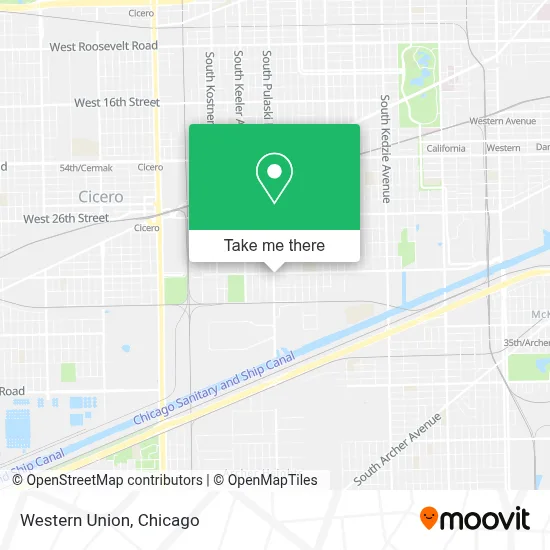 Western Union map
