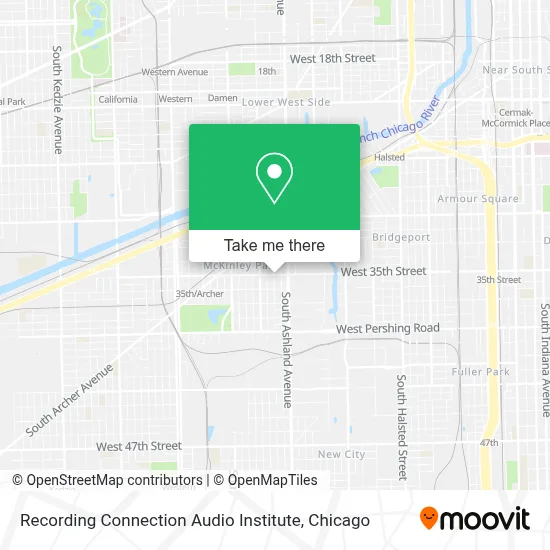 Recording Connection Audio Institute map