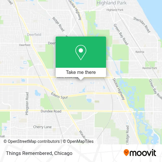 Things Remembered map
