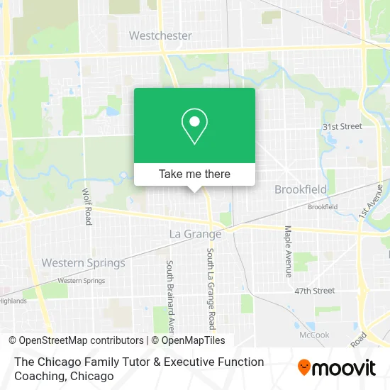 The Chicago Family Tutor & Executive Function Coaching map
