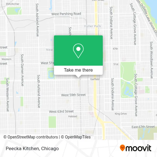 Peecka Kitchen map