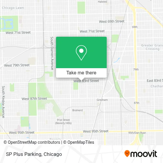 SP Plus Parking map