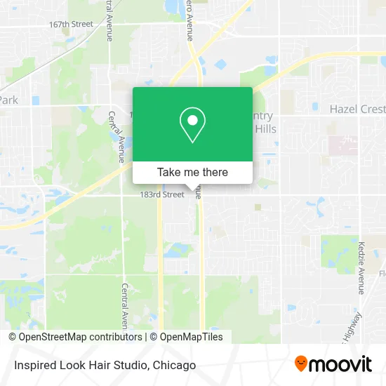 Inspired Look Hair Studio map