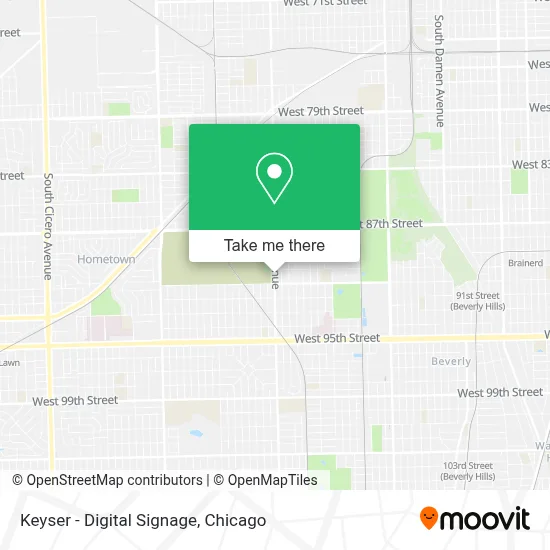 Keyser - Digital Signage map