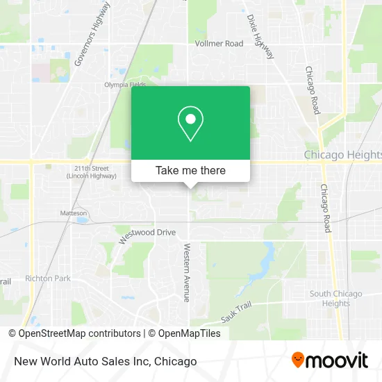 New World Auto Sales Inc map