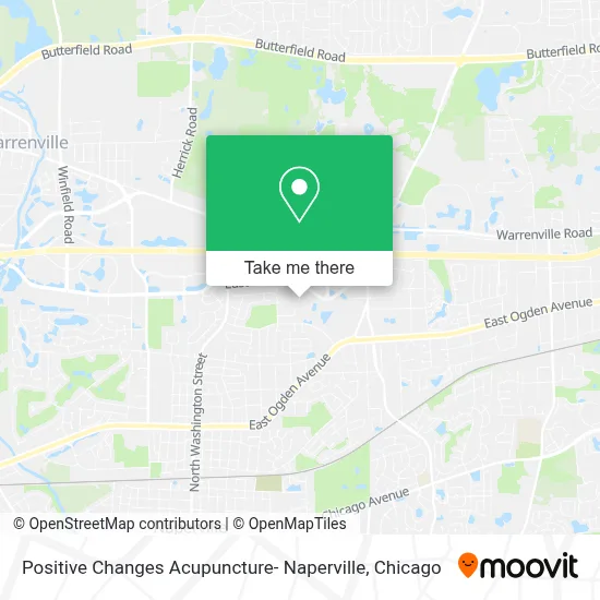 Positive Changes Acupuncture- Naperville map